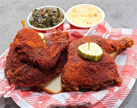 Hattie bs nashville - At Hattie B's, let's just say things escalate when it comes to the heat level. Chicken comes in six spice levels, including the explosive shut the cluck up — you've been warned. With over 500,000 Scoville units of pepper fire in each bite, the aggressively hot spice blend uses both ghost peppers and habanero peppers.
